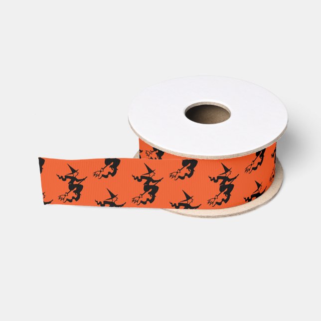 Halloween Grosgrain Ribbon-Witch Ribbon (Spool)
