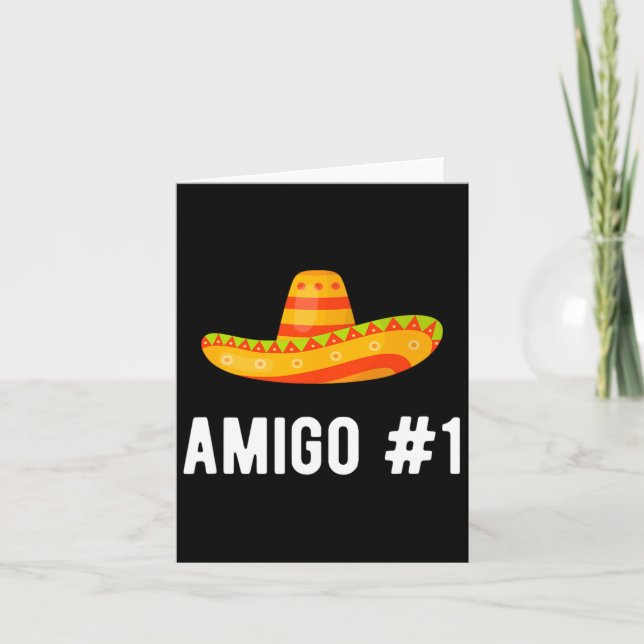 Halloween Group Matching Costume Funny Mexican Ami Card (Front)