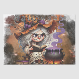 Halloween Grumpy Witch Tissue Paper
