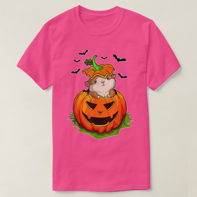 Halloween Guinea Pig Lovers Grunge Pumpkin Boys Gi T-Shirt (Design Front)