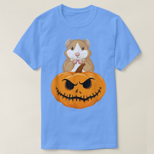 Halloween Guinea Pig Pumpkin Men Women Boys Girls  T-Shirt (Design Front)