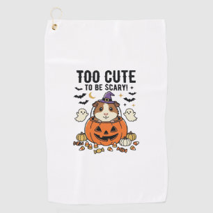 Halloween Guinea Pig Too Cute To Be Scary Vintage_ Golf Towel