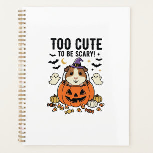 Halloween Guinea Pig Too Cute To Be Scary Vintage_ Planner