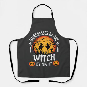 Halloween Hairdresser by Day Witch by Night Apron