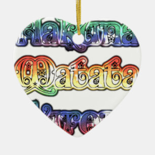 Halloween Hakuna Matata Europe.png Ceramic Tree Decoration