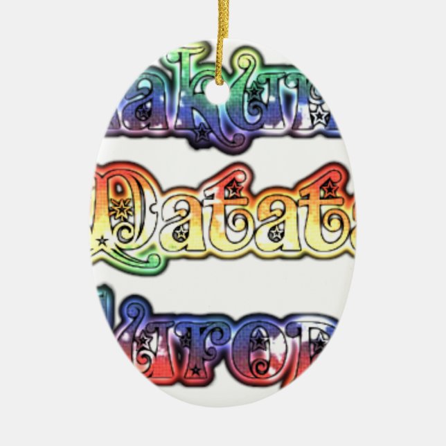 Halloween Hakuna Matata Europe.png Ceramic Tree Decoration (Front)