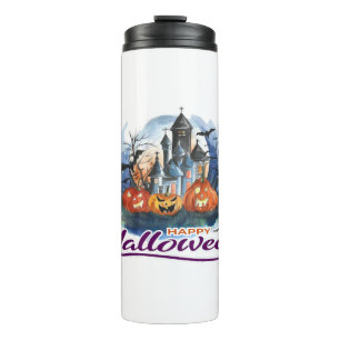 Halloween halloween pumpkin thermal tumbler