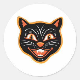 Halloween Halloween Vintage Black Cat Sticker