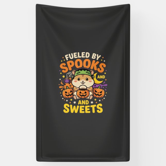 Halloween Hamster Fuelled By Spooks And Sweets_1 Banner (Vertical)
