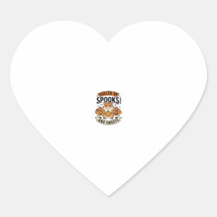 Halloween Hamster Fuelled By Spooks Funny Cute_1 Heart Sticker