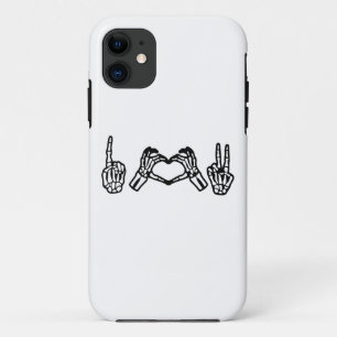 Halloween Hand Sign Language I Heart Peace Case-Mate iPhone Case