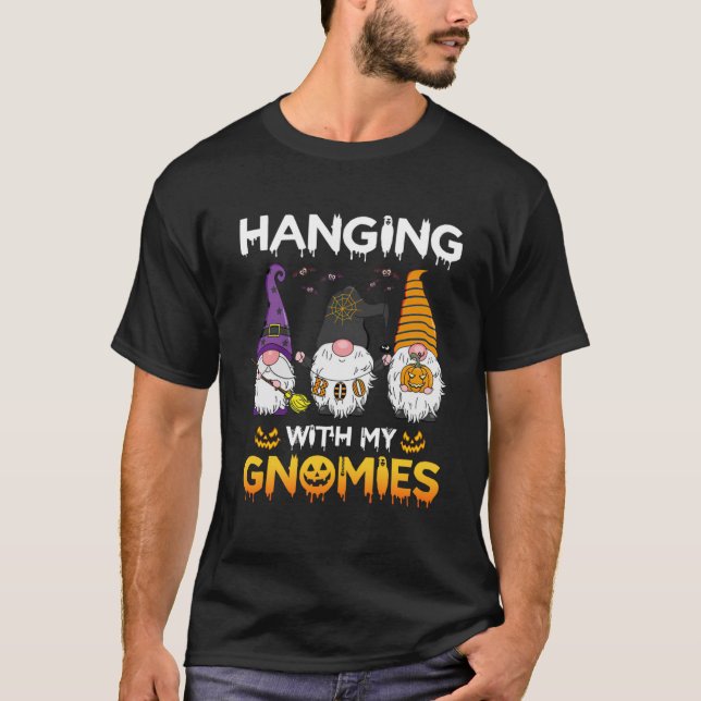 Halloween Hanging With My Gnomies Pumpkin Pullover (Front)