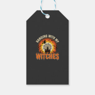 Halloween Hanging With My Witches Haunted House Gift Tags
