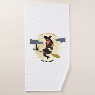 Halloween - Happy Halloween! Bath Towel
