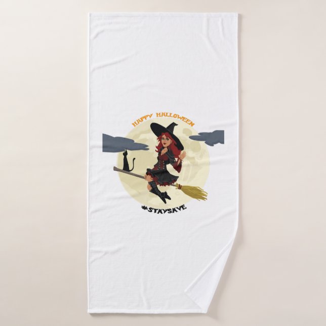 Halloween - Happy Halloween! Bath Towel (Bath Towel)