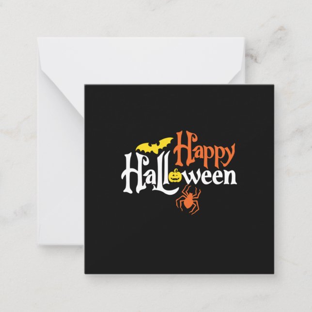 Halloween Happy Halloween Birthday Card (Front)