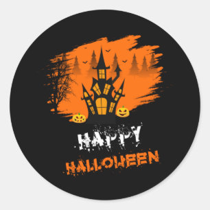 Halloween Happy Halloween Birthday Classic Round Sticker