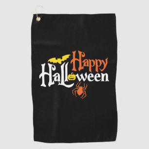 Halloween Happy Halloween Birthday Golf Towel