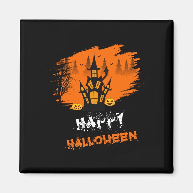 Halloween Happy Halloween Birthday Magnet (Front)