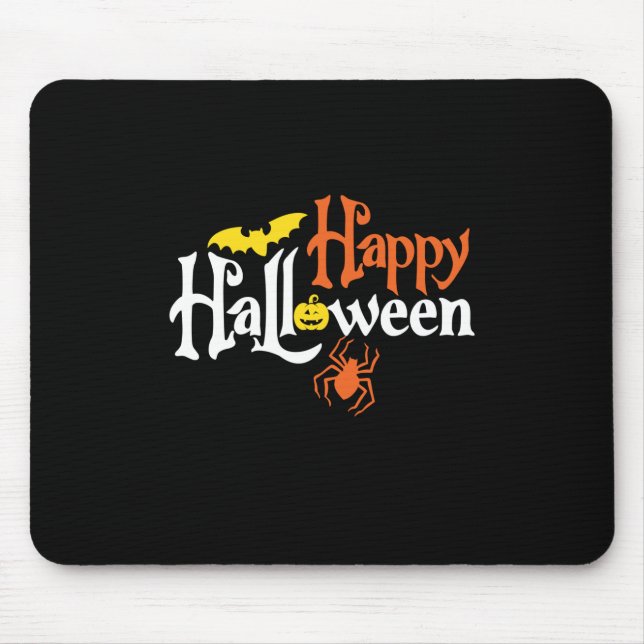 Halloween Happy Halloween Birthday Mouse Pad (Front)