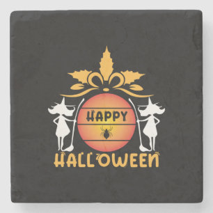 Halloween Happy Halloween Birthday Stone Coaster