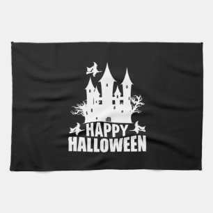 Halloween Happy Halloween Birthday Tea Towel