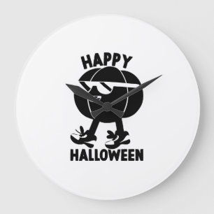 Halloween Happy Halloween Pumpkin Large Clock