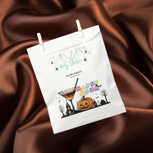 Halloween Happy Hour Pumpkin Cocktail Baby Shower Favour Bags