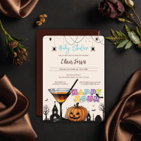 Halloween Happy Hour Pumpkin Cocktail Baby Shower