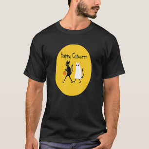 Halloween happy sarcastic Halloween cat T-Shirt