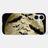 Halloween Harvest Full Moon And Night Flight Bats