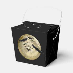 Halloween Harvest Full Moon And Night Flight Bats Favour Box