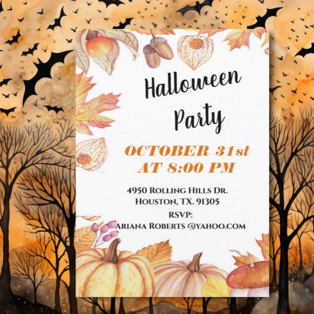 Halloween Harvest Invitation (Creator Uploaded)
