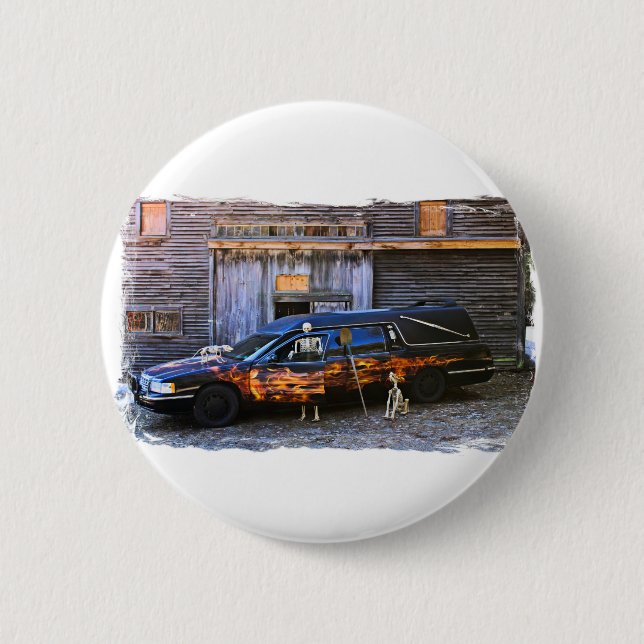 Halloween Haulier 6 Cm Round Badge (Front)