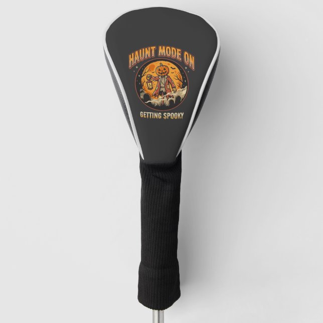 Halloween Haunt Mode Golf Head Cover (Front)
