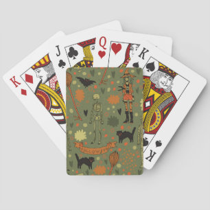 Halloween Haunt: Spooky Vintage Mix Playing Cards