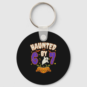 Halloween Haunted 67 Number 67 Six Seven Meme Funn Key Ring