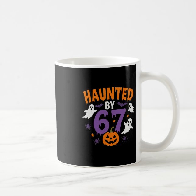 Halloween Haunted 67 Six Seven Meme 1 (16)  Coffee Mug (Right)