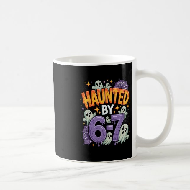 Halloween Haunted 67 Six Seven Meme 1 (25)  Coffee Mug (Right)