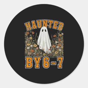 Halloween Haunted 67 Six Seven Meme 1 (26) Classic Round Sticker