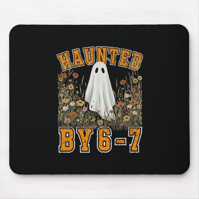 Halloween Haunted 67 Six Seven Meme 1 (26)  Mouse Pad (Front)