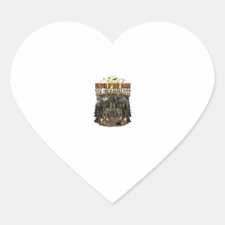 Halloween Haunted Academy Night Heart Sticker