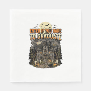 Halloween Haunted Academy Night Napkin
