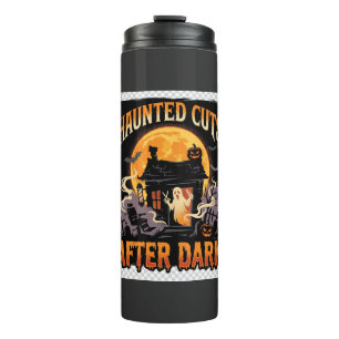 Halloween Haunted Barber Night Thermal Tumbler