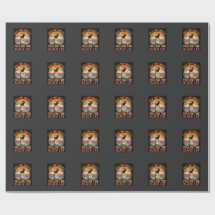 Halloween Haunted Black Cat Mischief Wrapping Paper