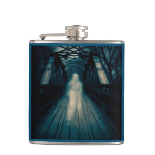 Halloween - Haunted Bridge 1 Hip Flask