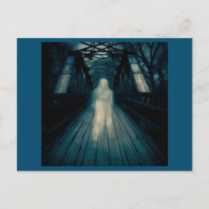 Halloween - Haunted Bridge 1 Postcard