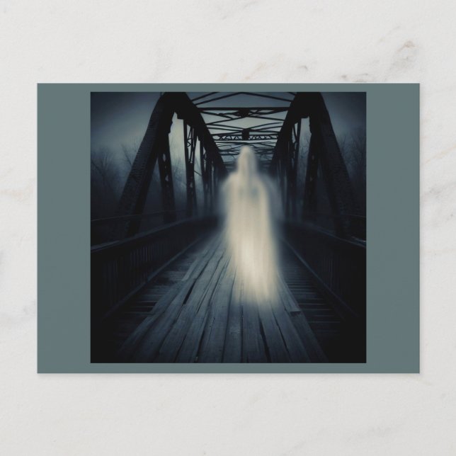 Halloween - Haunted Bridge 3 Postcard (Front)