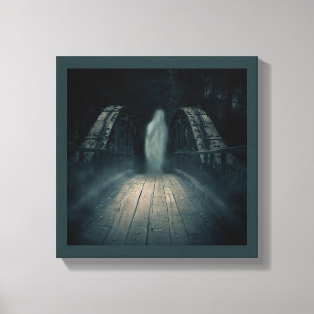 Halloween - Haunted Bridge 4 Canvas Print (Front)