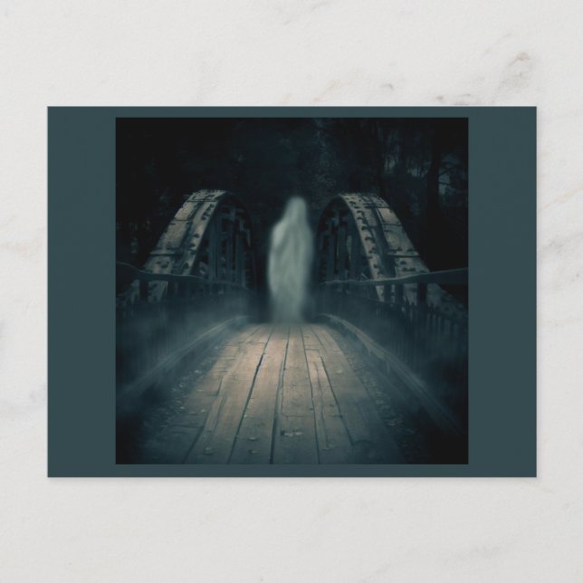 Halloween - Haunted Bridge 4 Postcard (Front)